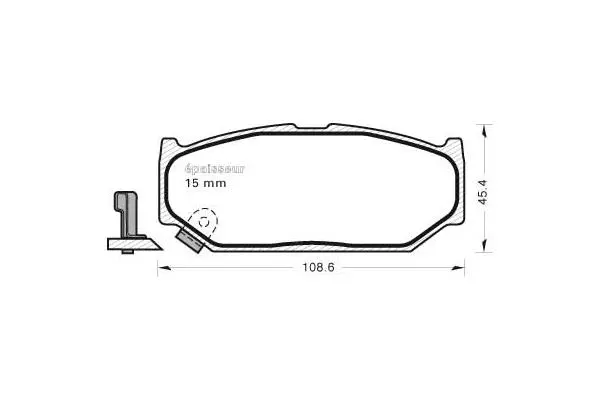 Brake Pad Set, disc brake (1102)