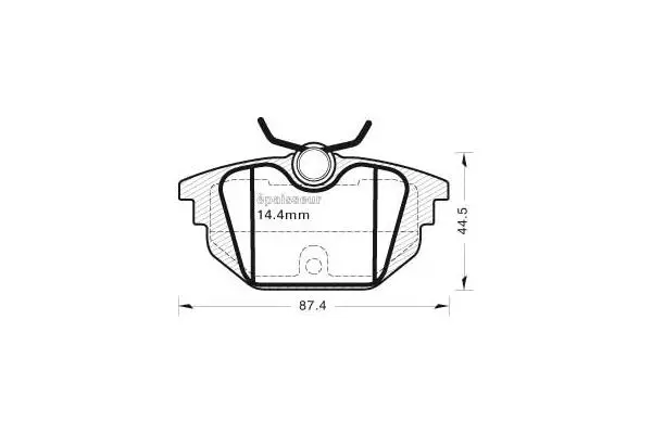 Brake Pad Set, disc brake (461)