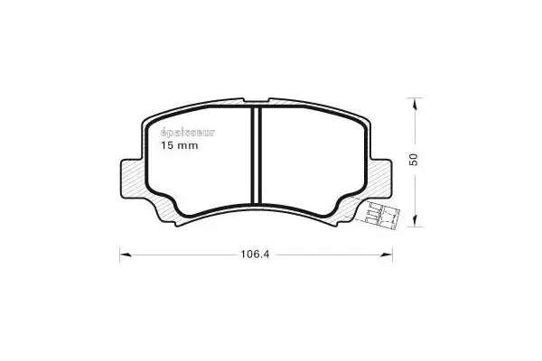 Brake Pad Set, disc brake (505)