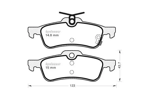Brake Pad Set, disc brake (1111)