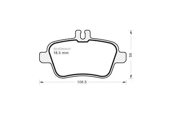 Brake Pad Set, disc brake (1085)