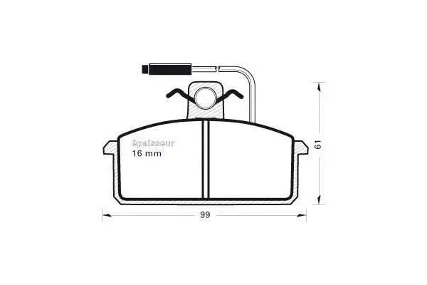Brake Pad Set, disc brake (200)