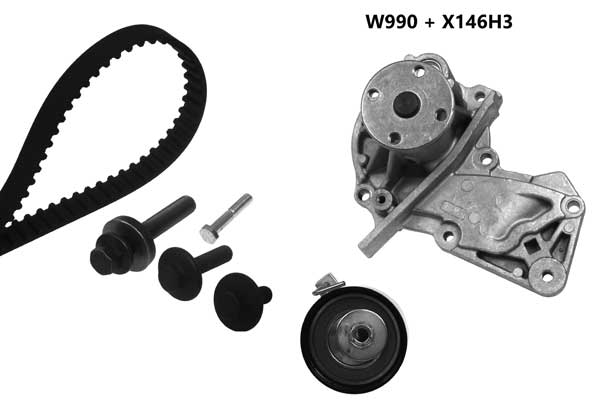 Water Pump & Timing Belt Kit (990K1)