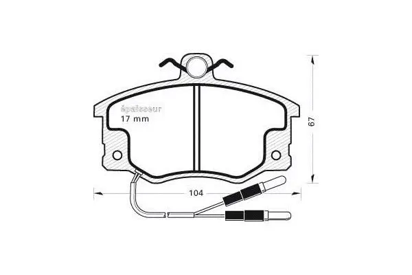 Brake Pad Set, disc brake (176)
