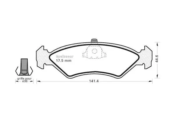 Brake Pad Set, disc brake (354)