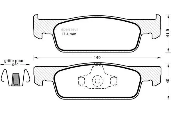 Brake Pad Set, disc brake (1131)