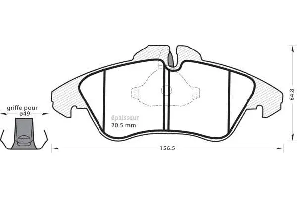 Brake Pad Set, disc brake (368)