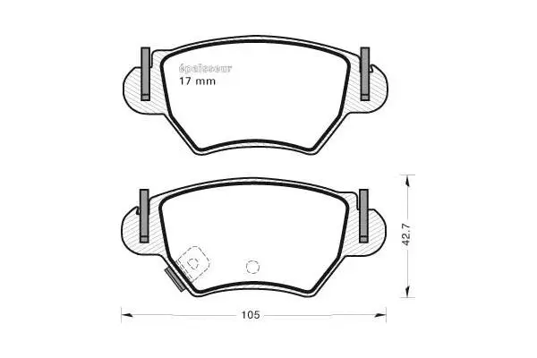 Brake Pad Set, disc brake (501)