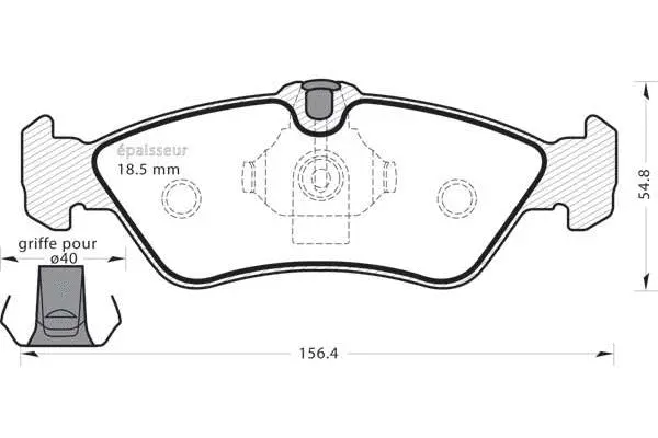 Brake Pad Set, disc brake (451)