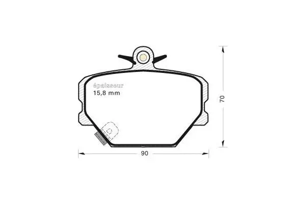 Brake Pad Set, disc brake (485)
