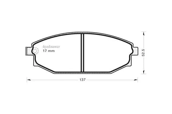 Brake Pad Set, disc brake (511)