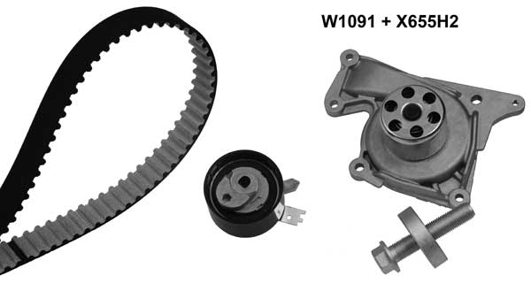Water Pump & Timing Belt Kit (1091K3)