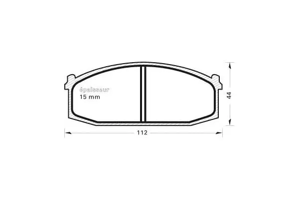 Brake Pad Set, disc brake (159)