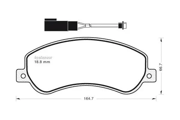 Brake Pad Set, disc brake (855)