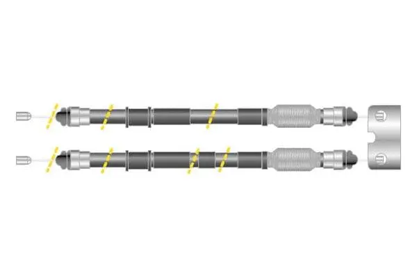 Cable Pull, parking brake (CF6251)