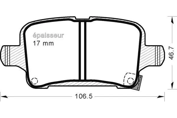 Brake Pad Set, disc brake (1242)
