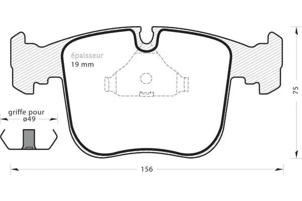 Brake Pad Set, disc brake (494)