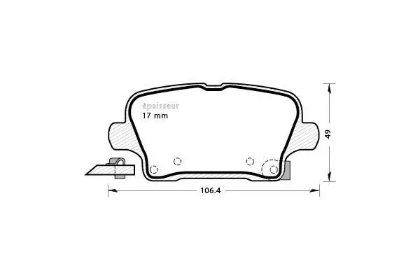 Brake Pad Set, disc brake (1330)