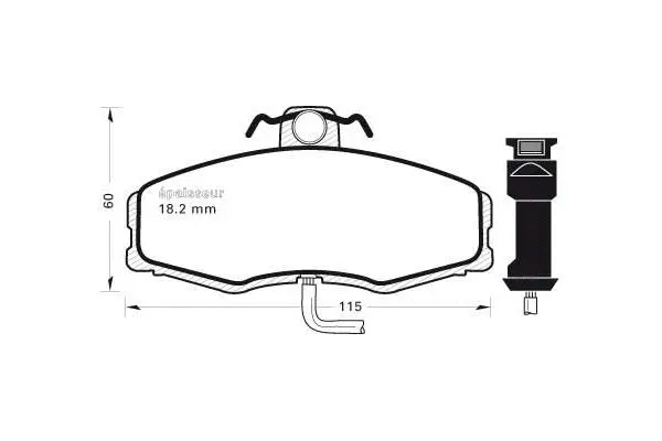 Brake Pad Set, disc brake (172)