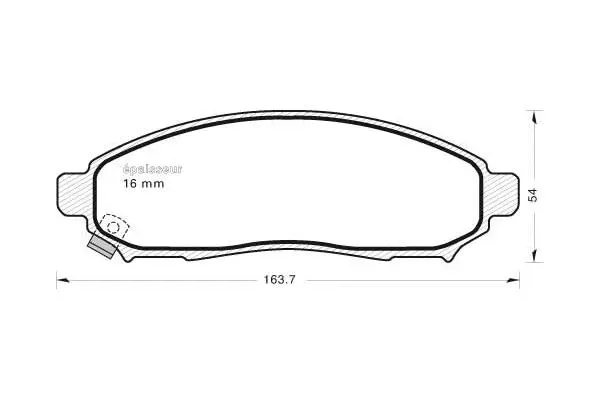 Brake Pad Set, disc brake (823)