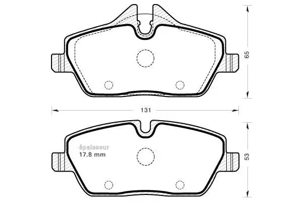 Brake Pad Set, disc brake (793)