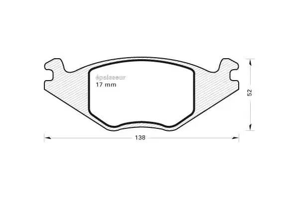 Brake Pad Set, disc brake (185)