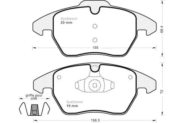 Brake Pad Set, disc brake (1089)