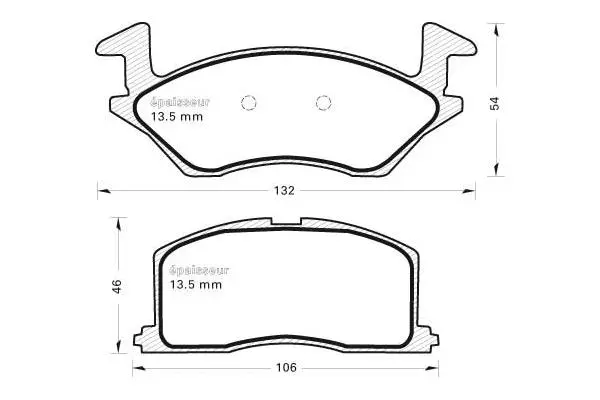 Brake Pad Set, disc brake (292)