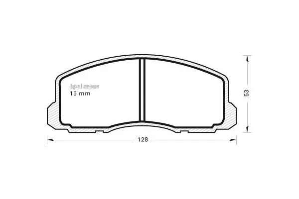 Brake Pad Set, disc brake (261)