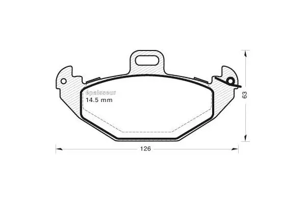 Brake Pad Set, disc brake (442)