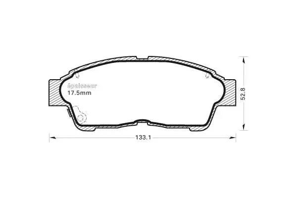 Brake Pad Set, disc brake (375)