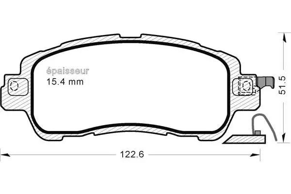 Brake Pad Set, disc brake (1230)