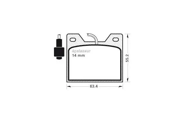 Brake Pad Set, disc brake (117)
