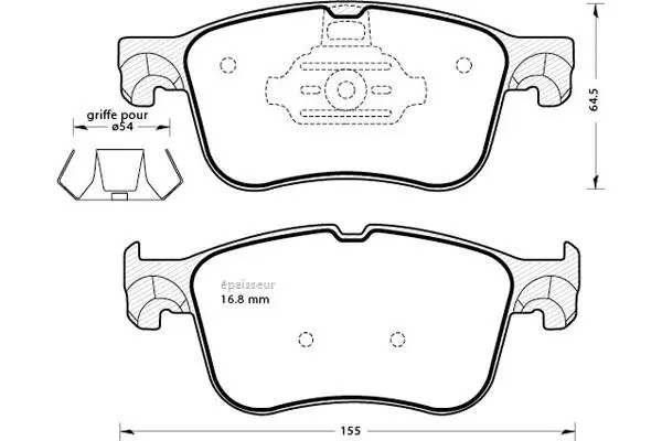 Brake Pad Set, disc brake (1341)