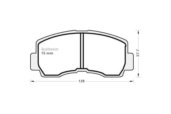 Brake Pad Set, disc brake (259)