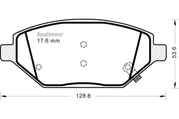 Brake Pad Set, disc brake (1255)