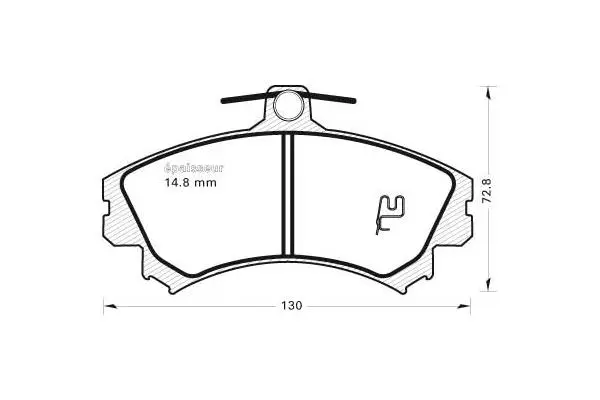 Brake Pad Set, disc brake (359)