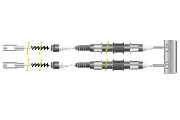 Cable Pull, parking brake (CF5337)