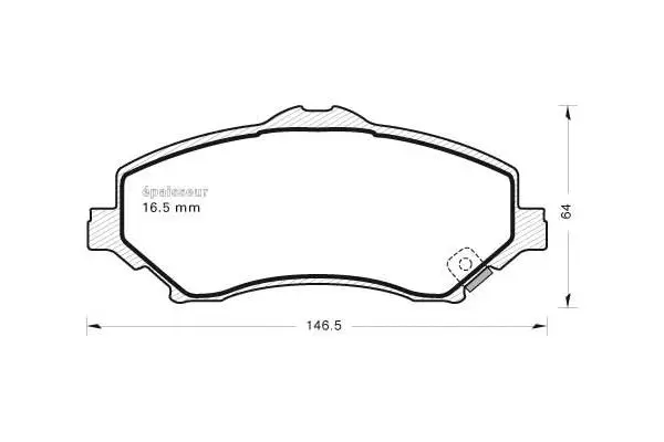 Brake Pad Set, disc brake (888)