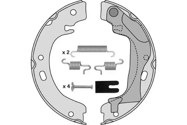 Brake Shoe Set, parking brake (M873R)