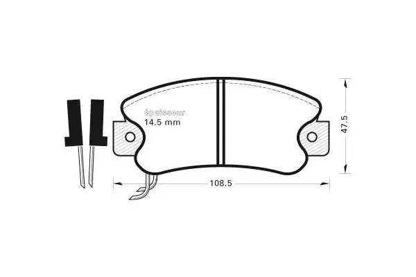 Brake Pad Set, disc brake (186)