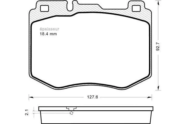 Brake Pad Set, disc brake (1201)