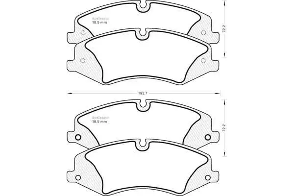 Brake Pad Set, disc brake (1127)