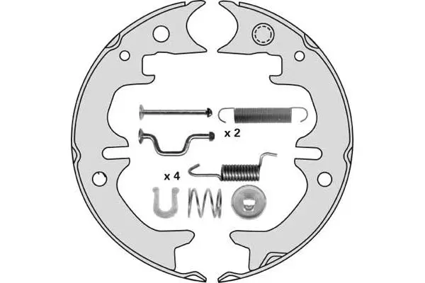 Brake Shoe Set, parking brake (M860R)