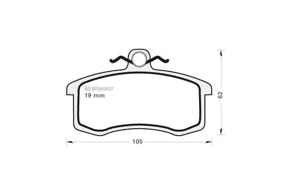 Brake Pad Set, disc brake (225)