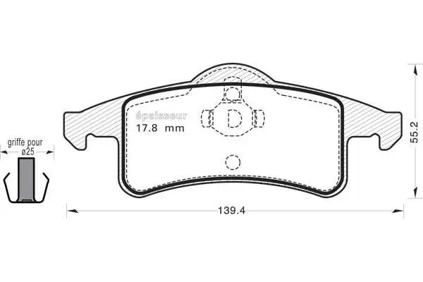 Brake Pad Set, disc brake (639)