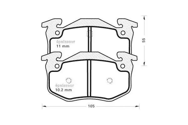 Brake Pad Set, disc brake (321)