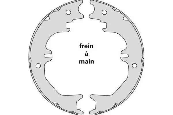 Brake Shoe Set, parking brake (M903)