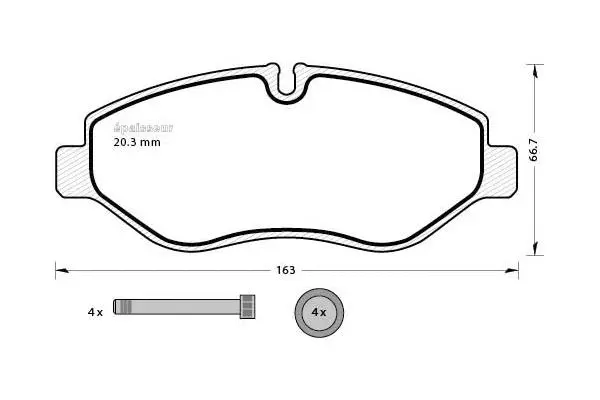 Brake Pad Set, disc brake (964)
