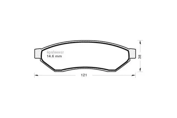 Brake Pad Set, disc brake (860)